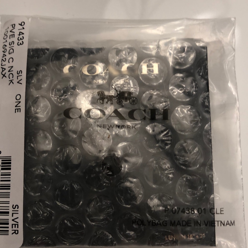 Coach Pave Signature Necklace - Picture 3 of 5